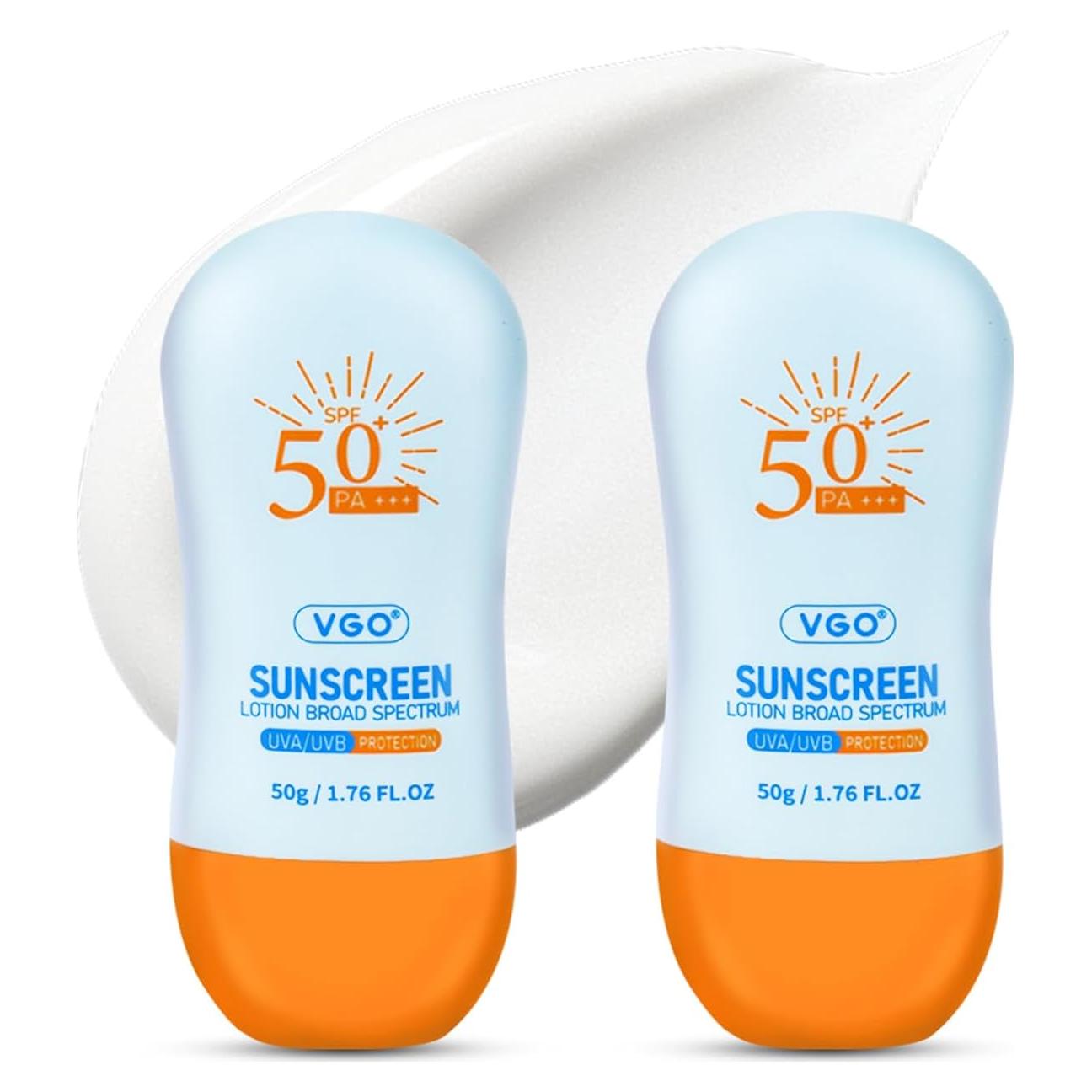 Protector Solar VGO SPF 50+ para la Cara - 52 ml (2 unidades)