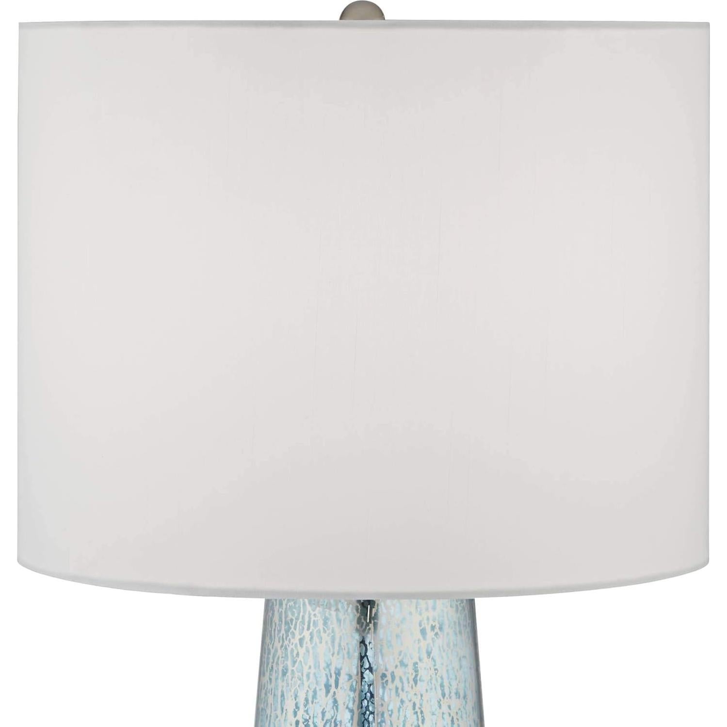 Lámpara de Mesa 360 Iluminación Vidrio Mercurio Azul 76.2 cm