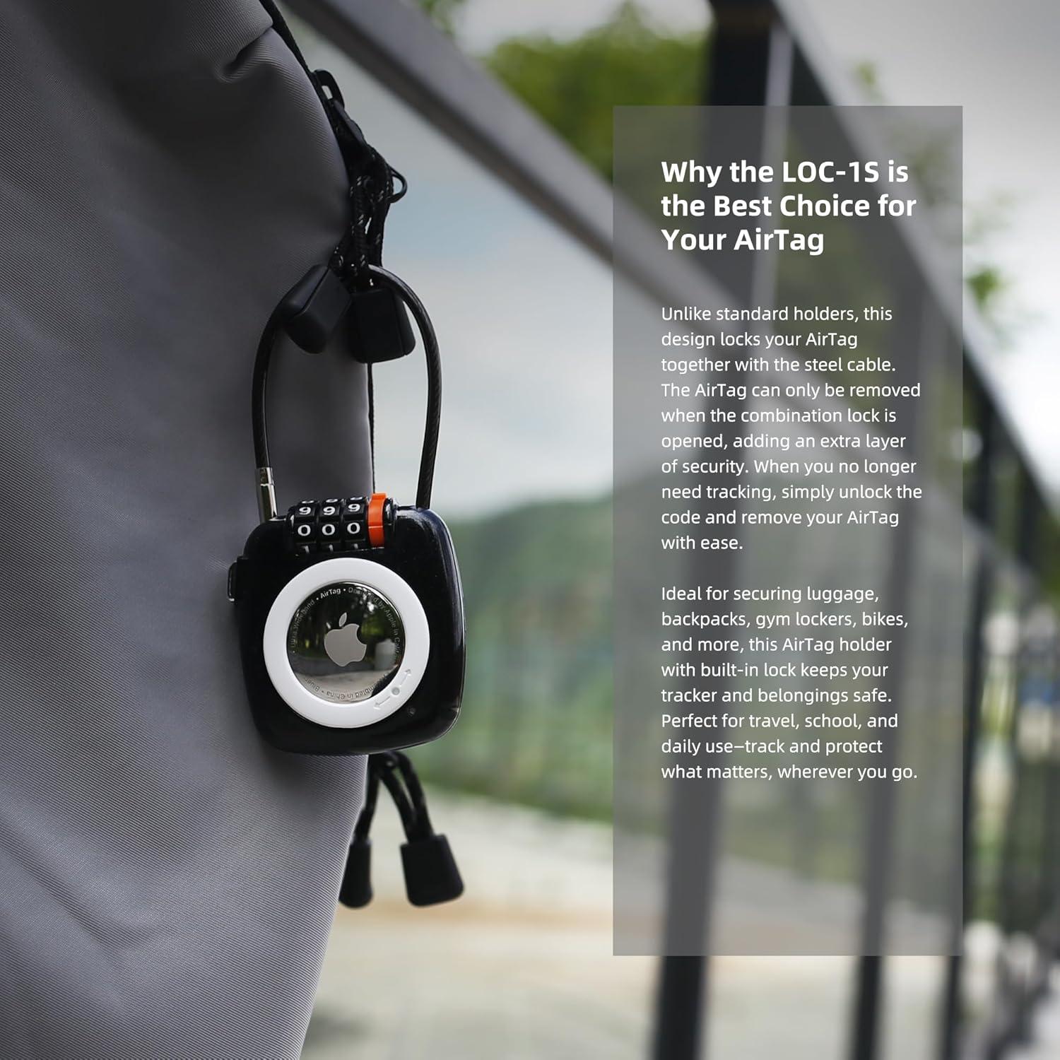 Soporte con candado de combinación UP Security para AirTag