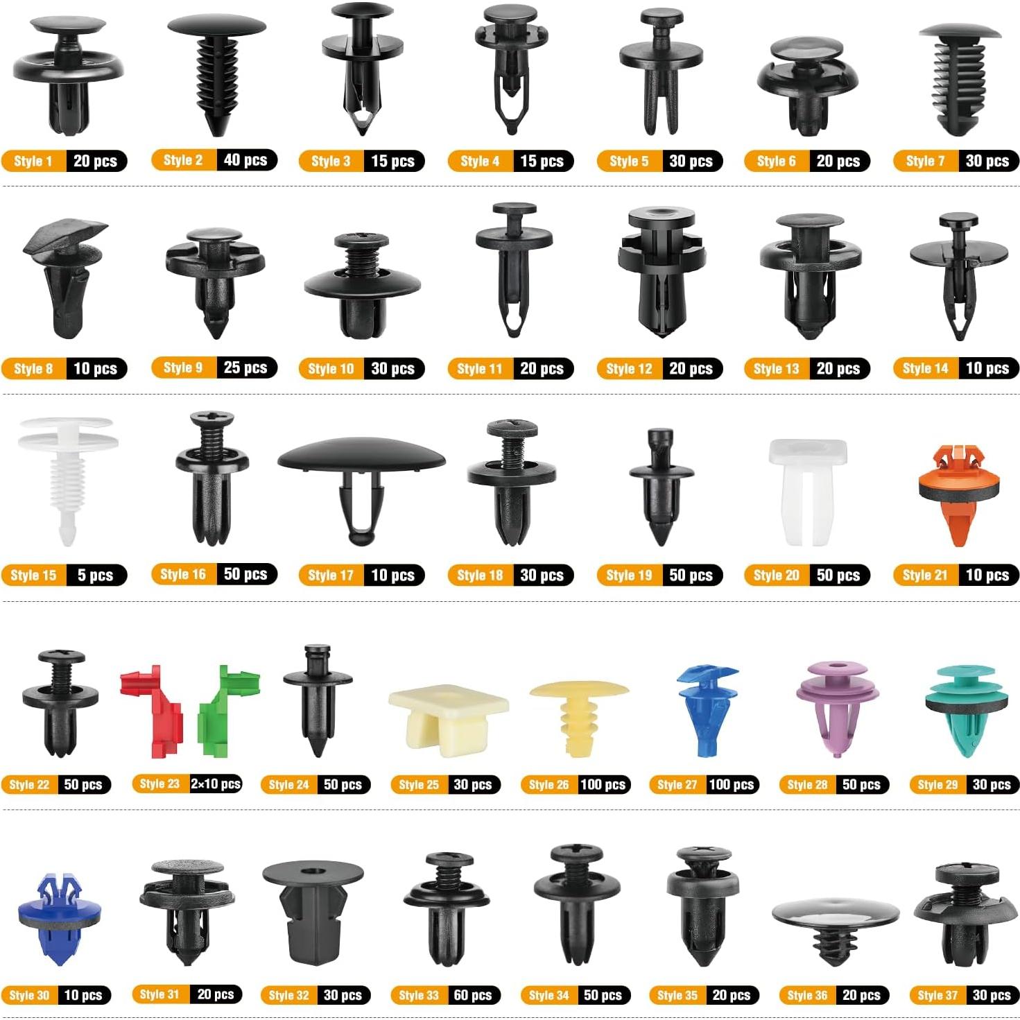 Kit de Clips de Retención GOOACC 1295 Piezas para Automóviles