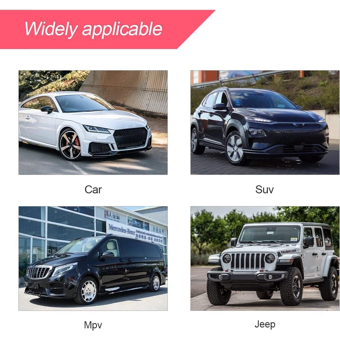 Protector de Bordes de Puerta de Coche BLAU GRUN 5D Negro 3.05x500.5cm