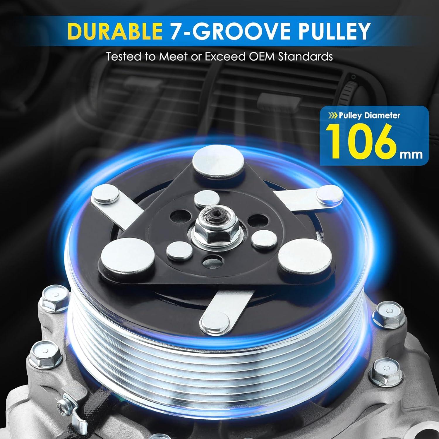 Compresor de A/C HAYIAUTO 38810RWCA03 para Honda y Acura