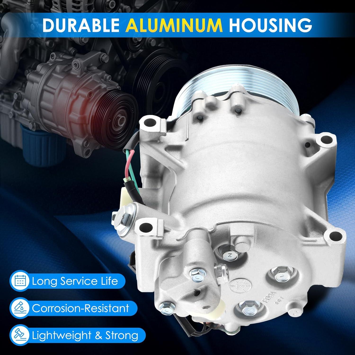 Compresor de A/C HAYIAUTO 38810RWCA03 para Honda y Acura