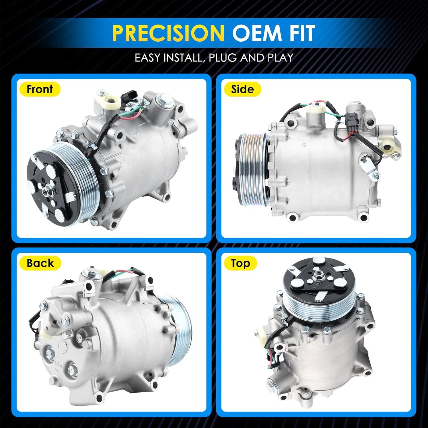 Compresor de A/C HAYIAUTO 38810RWCA03 para Honda y Acura