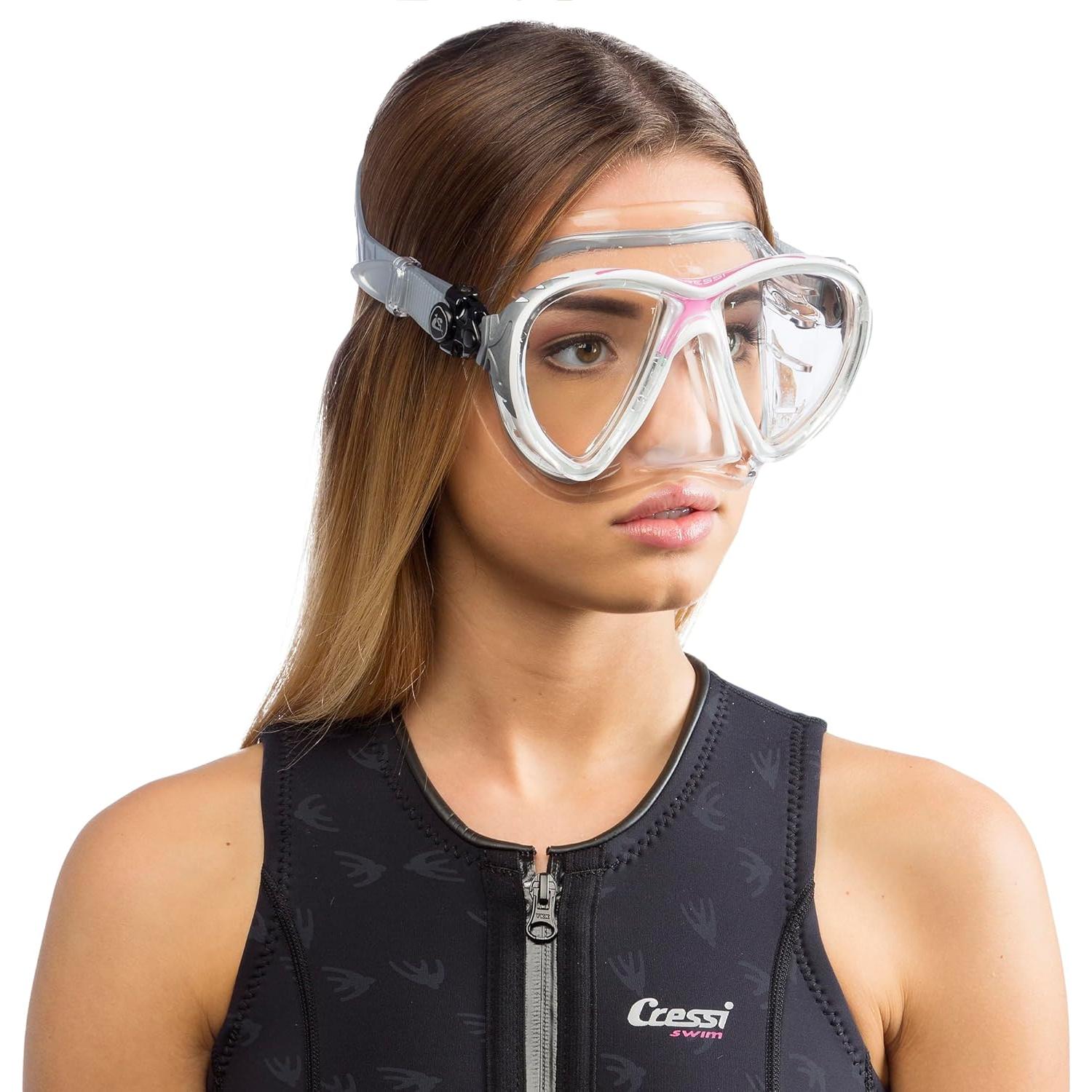 Cressi Máscara de Buceo Big Eyes Evolution Crystal - Unisex