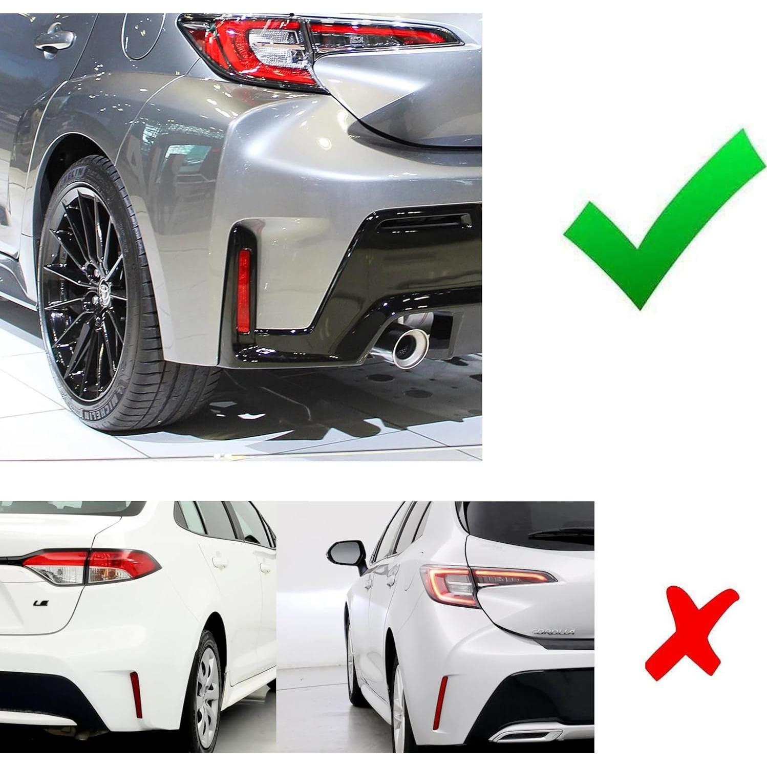 Luz Reflectora LED iJDMTOY Roja para Toyota GR Corolla 2023