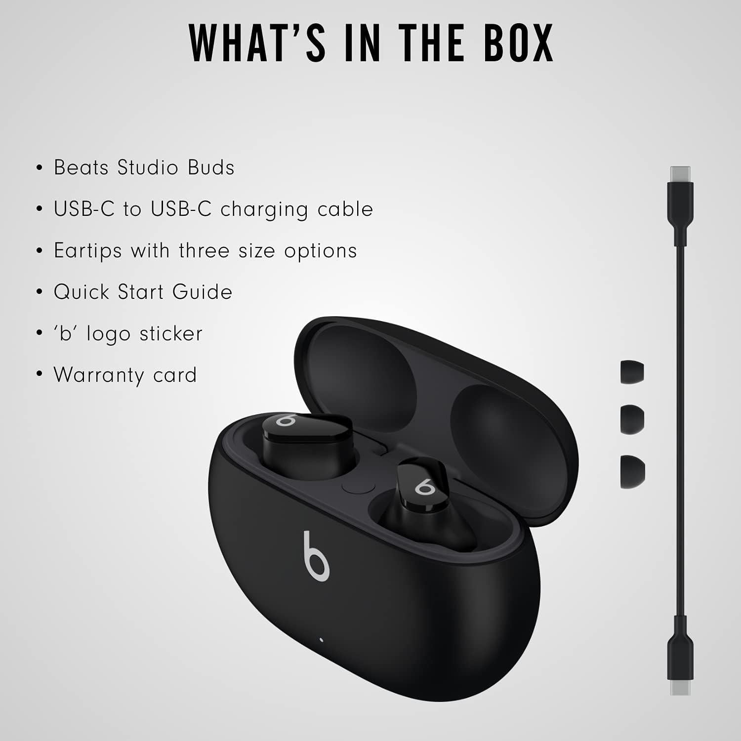 Auriculares Inalámbricos Beats Studio Buds + Cargador USB-C 20W
