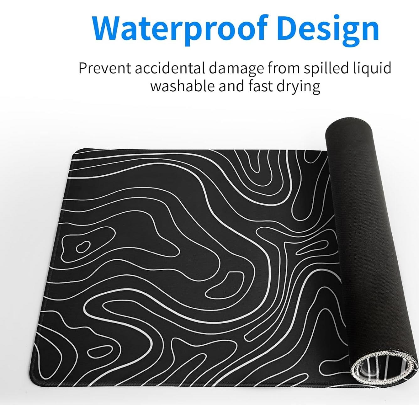 Alfombrilla de Ratón Brecoy XL Antideslizante 800x300mm Negra