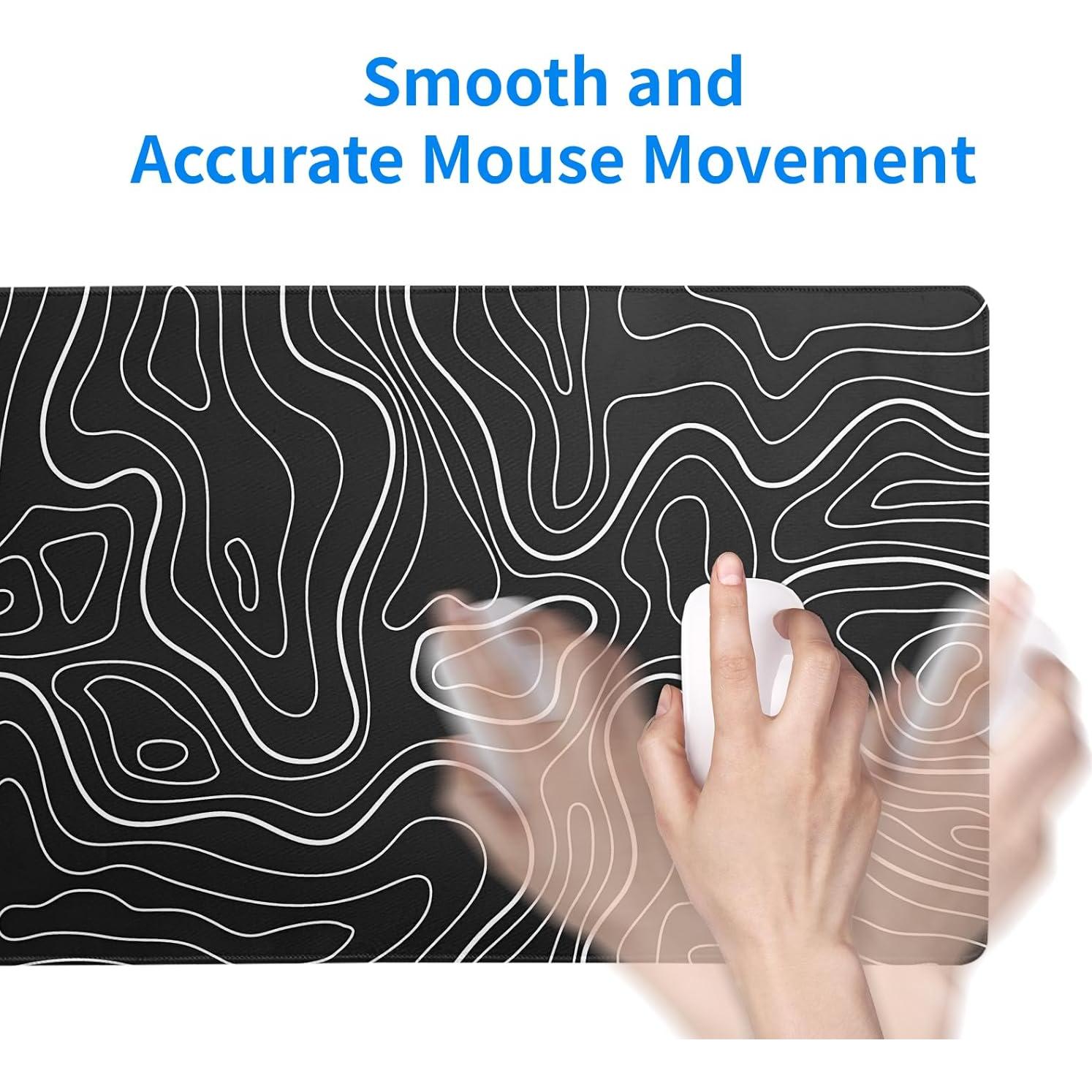 Alfombrilla de Ratón Brecoy XL Antideslizante 800x300mm Negra