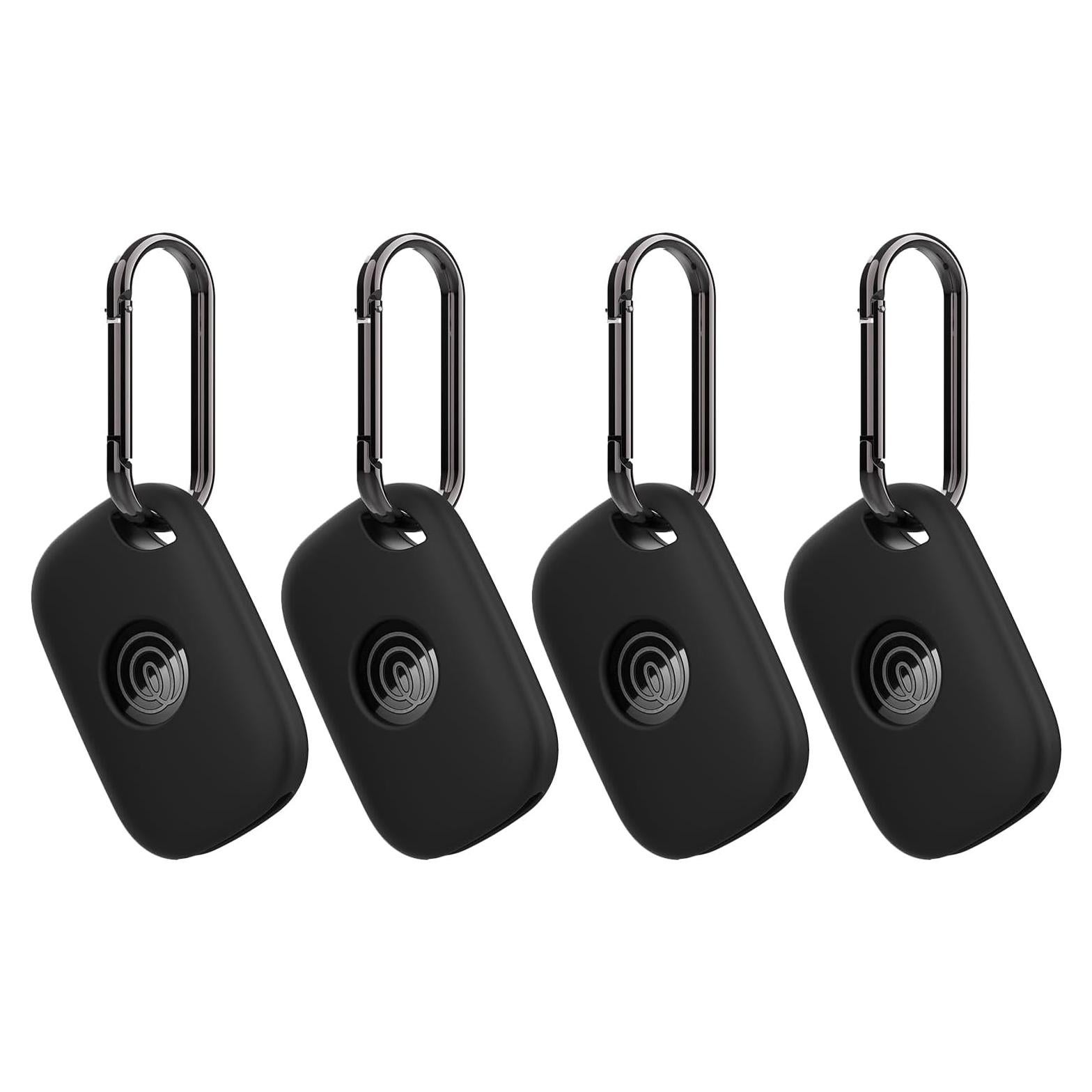 4 Fundas de Silicona para Tile Pro 2024 con Llavero - Negro