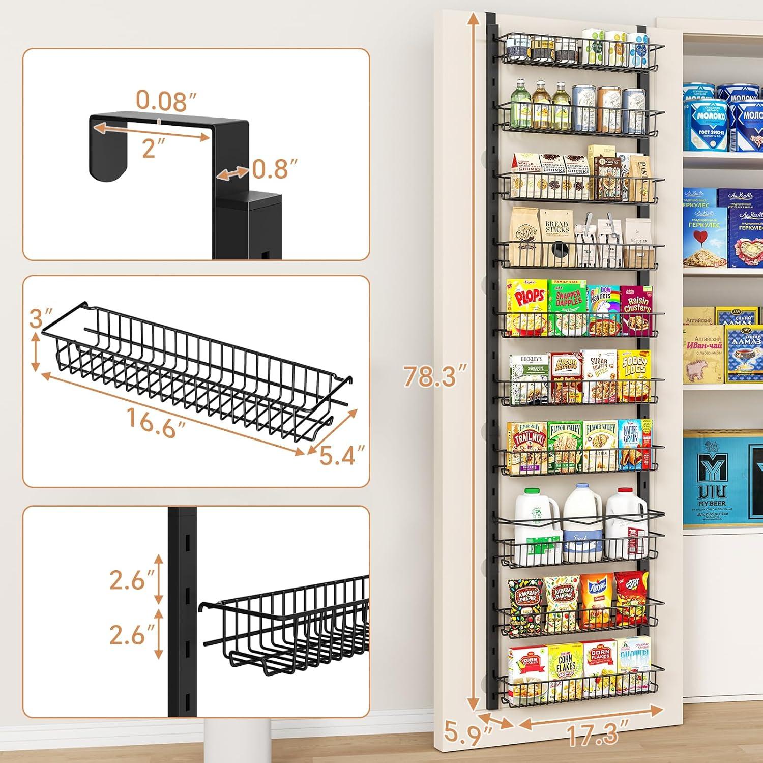 Organizador de despensa MIAOLI 10 niveles ajustable negro