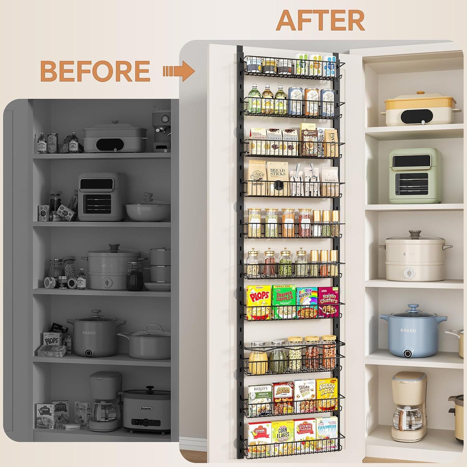 Organizador de despensa MIAOLI 10 niveles ajustable negro