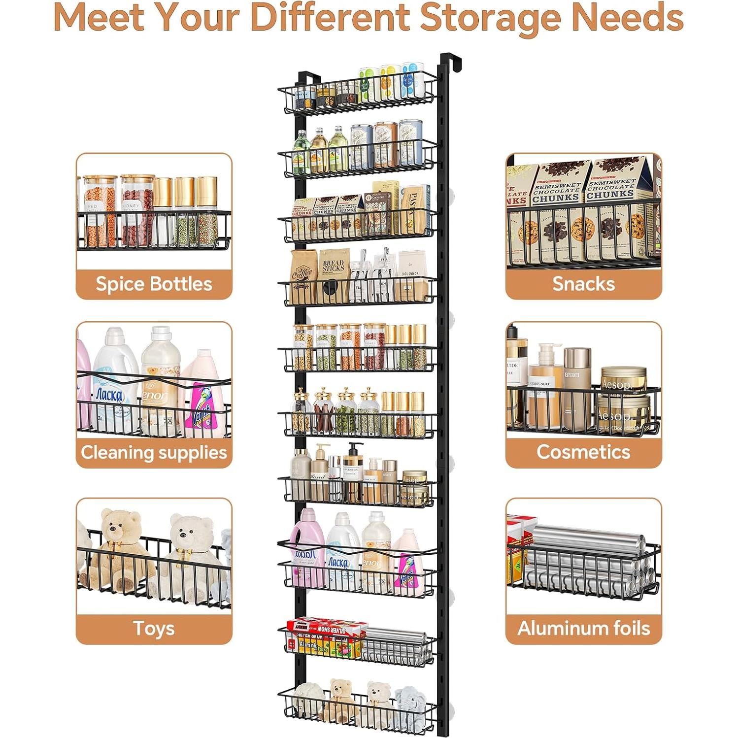 Organizador de despensa MIAOLI 10 niveles ajustable negro