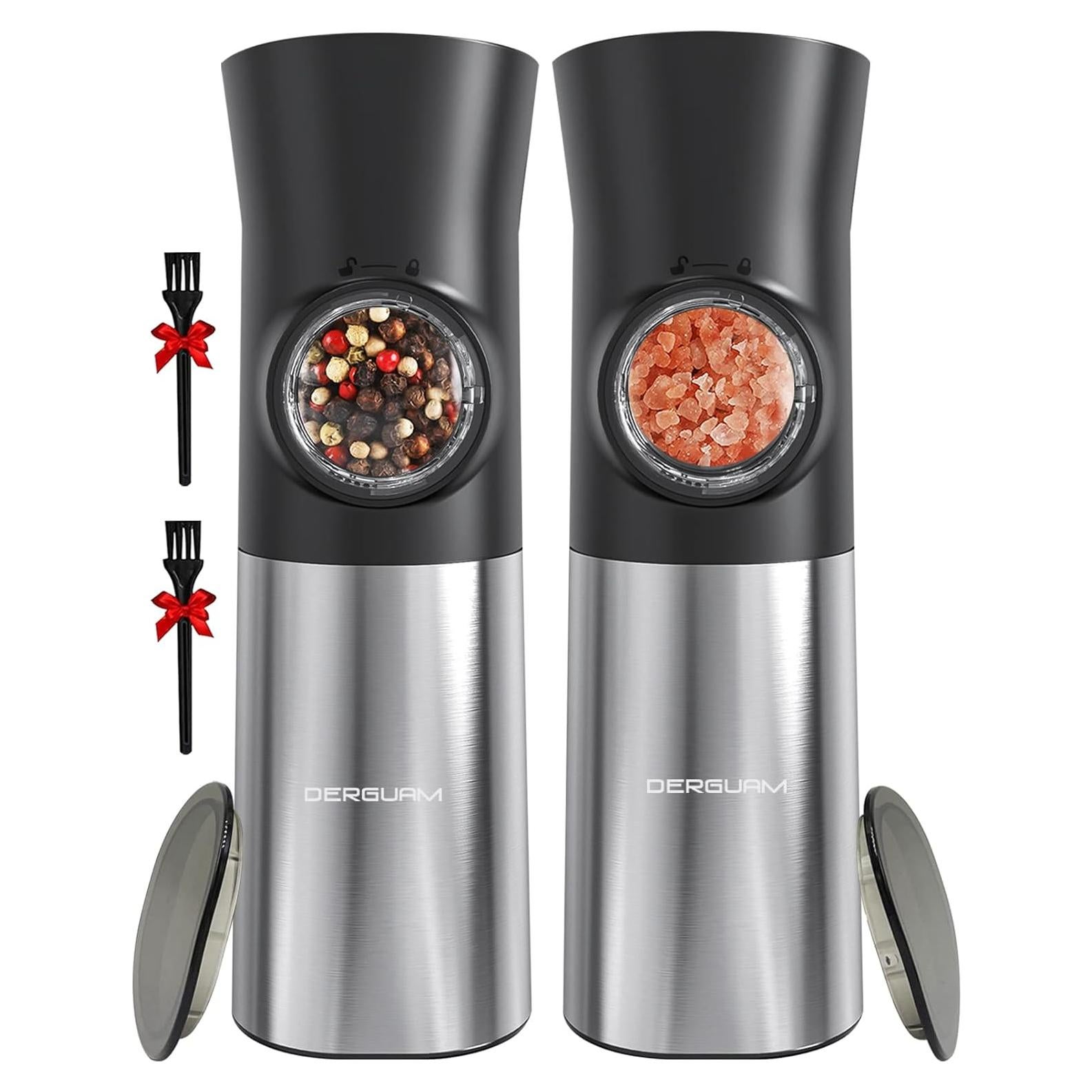 Juego de Molinillos Eléctricos de Sal y Pimienta DERGUAM