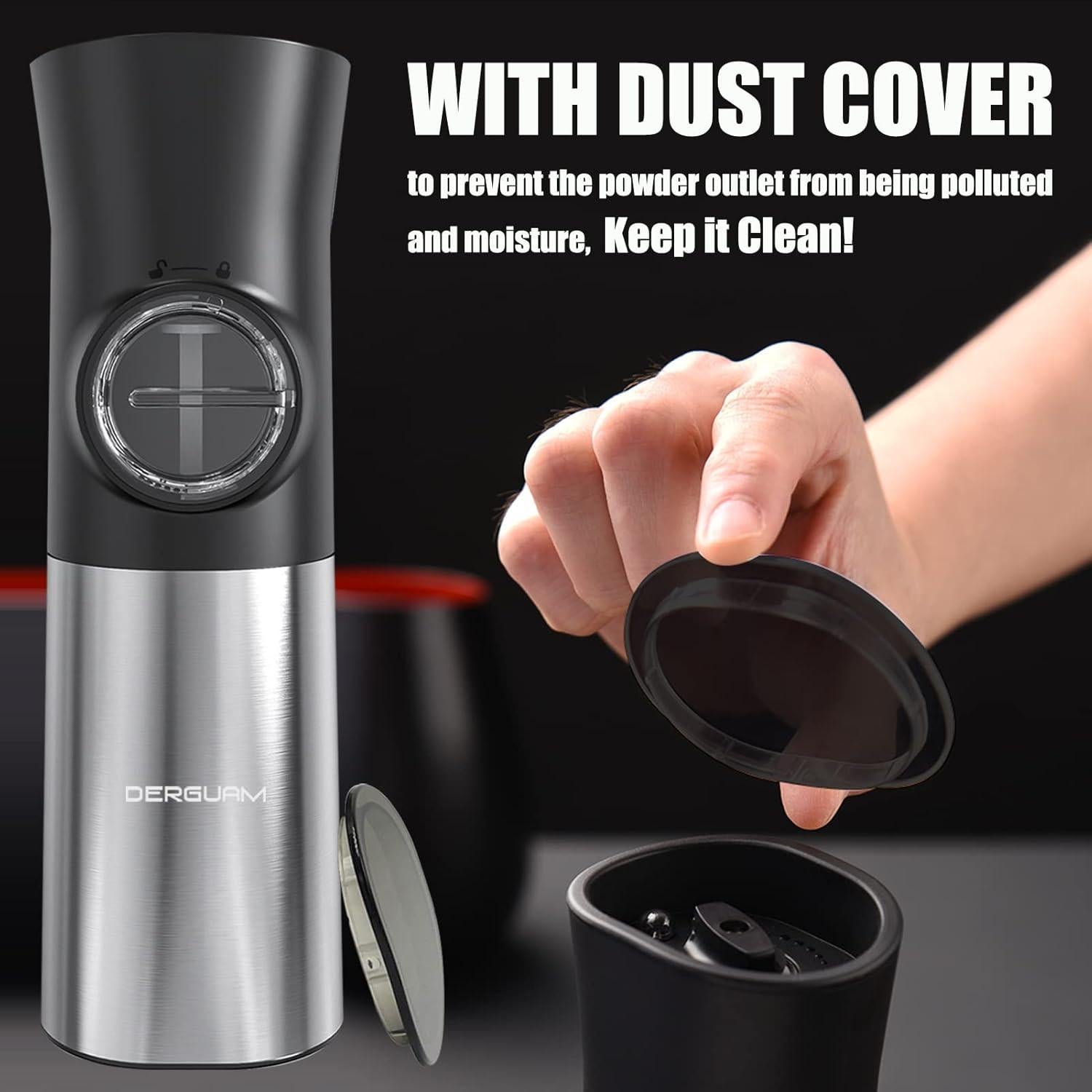 Juego de Molinillos Eléctricos de Sal y Pimienta DERGUAM