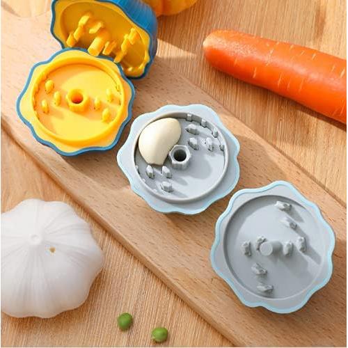 Molinillo Manual de Ajo WOIWO Blanco - Utensilio de Cocina