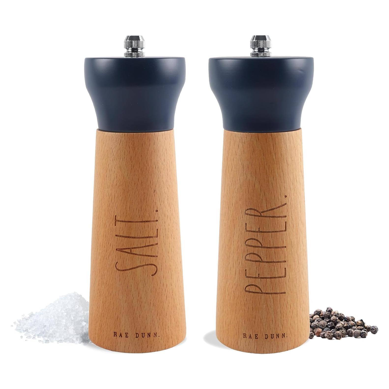 Juego de Molinillos de Sal y Pimienta Rae Dunn - Bambú Azul