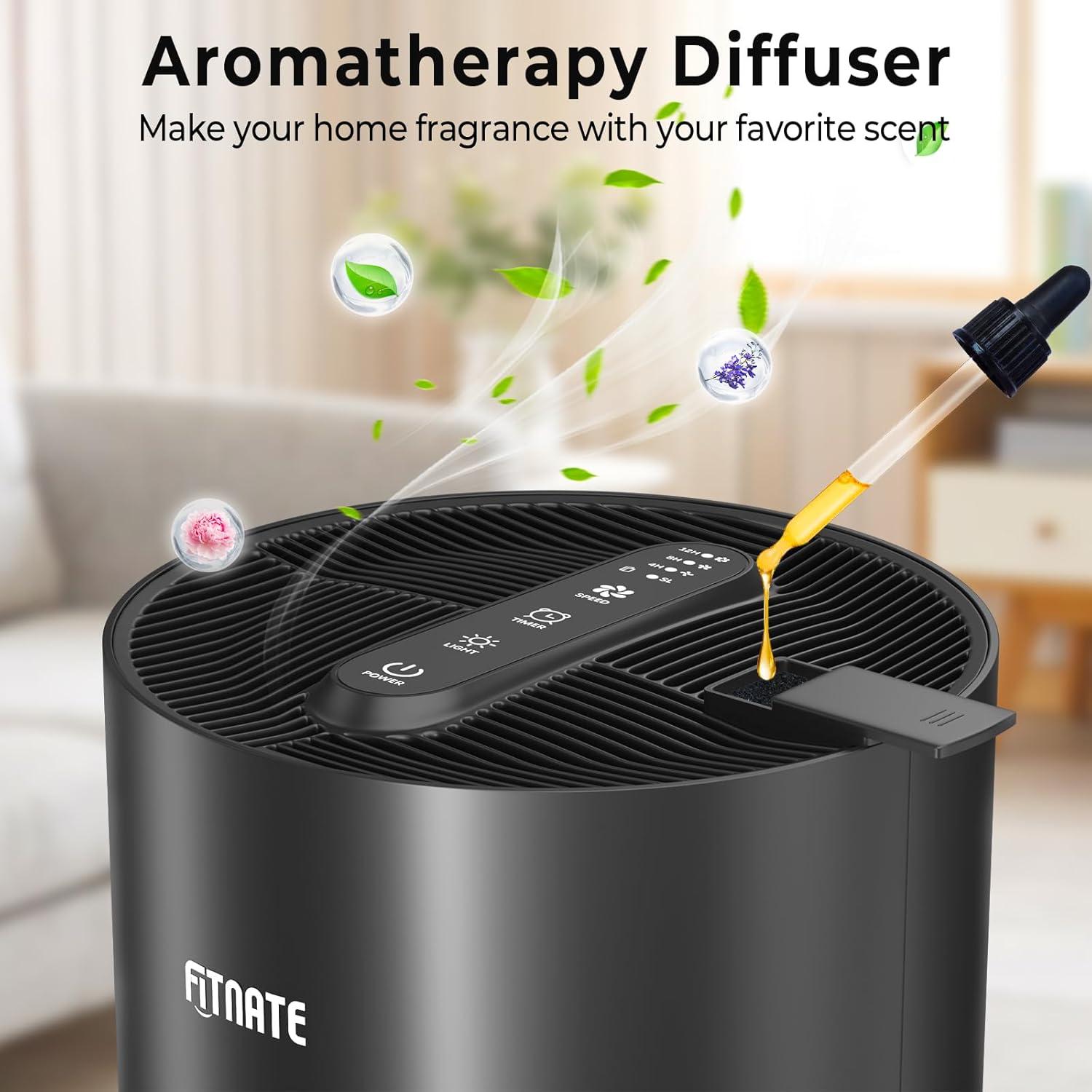 Purificador de Aire FITNATE HS0367 HEPA 99.8 m² Aromaterapia
