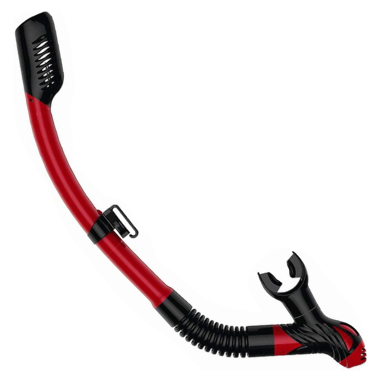 Snorkel Seco Kraken Aquatics KA101 Rojo con Válvula de Purga