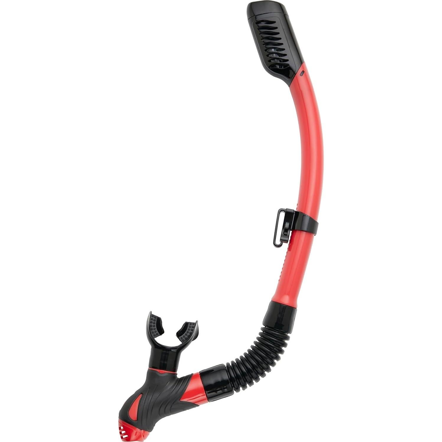 Snorkel Seco Kraken Aquatics KA101 Rojo con Válvula de Purga