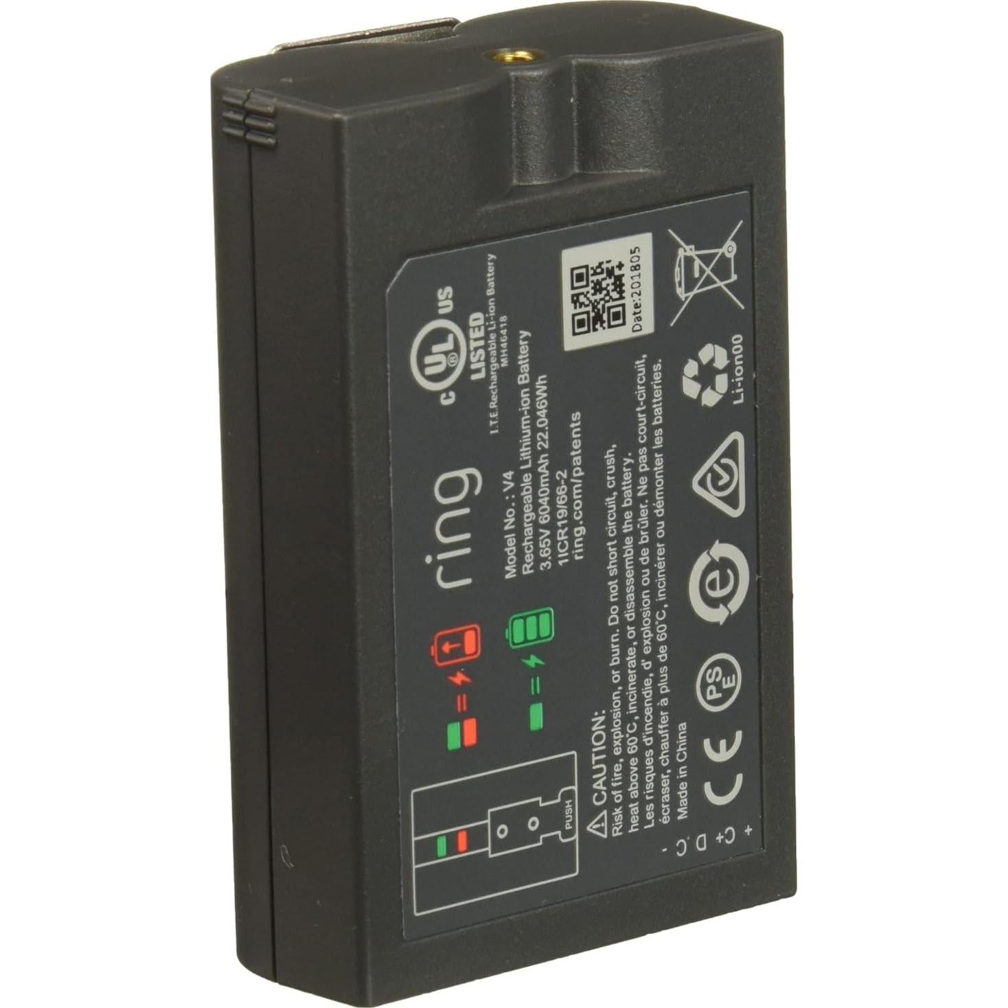 Ring Rechargeable Quick Release Battery Pack (Pack of 2)