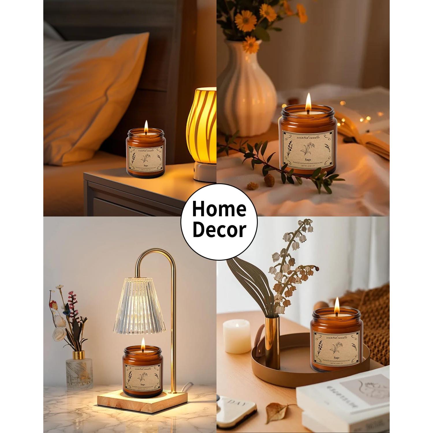 Vela Aromática de Salvia Pootes 450g - 100 Horas Quema