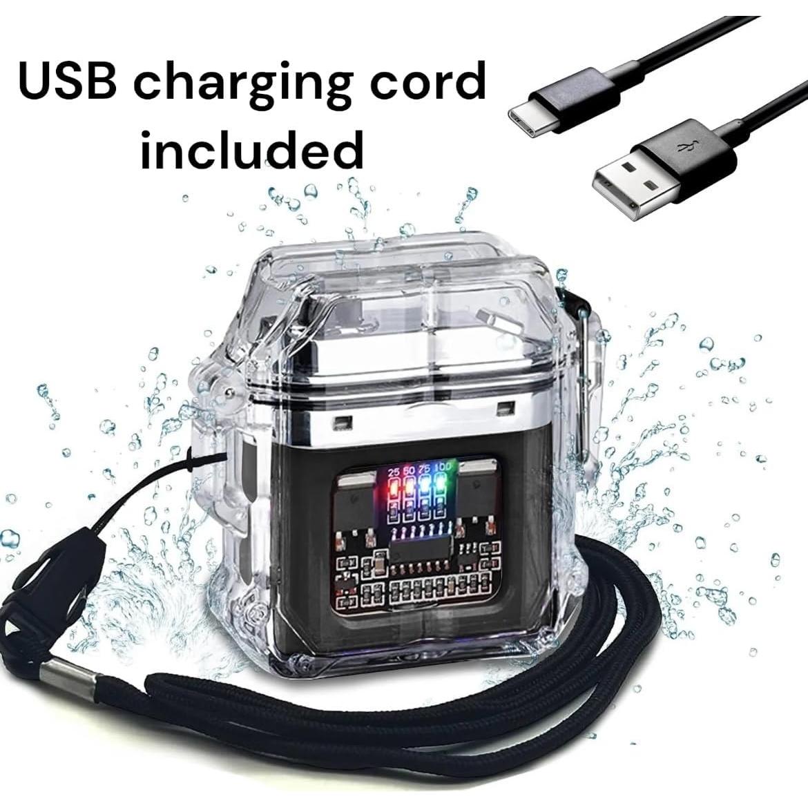 Encendedor Eléctrico Doble Arco NIVEK Recargable Impermeable