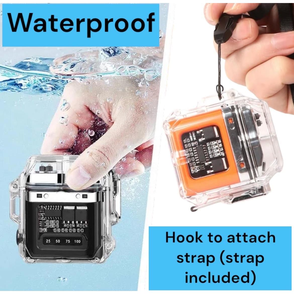 Encendedor Eléctrico Doble Arco NIVEK Recargable Impermeable