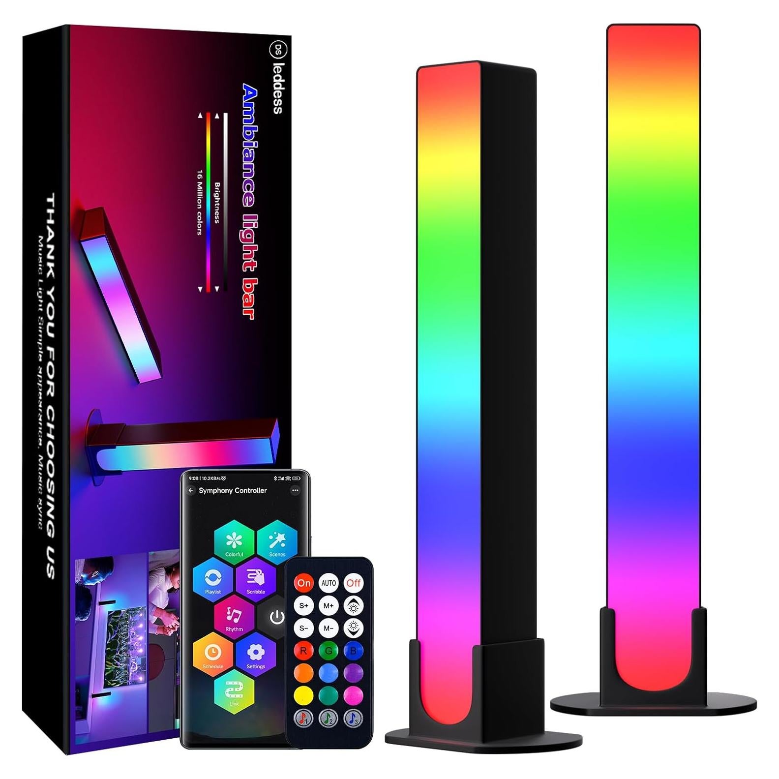 Barras de Luz LED Inteligentes DS ARGB 30 cm RGB para TV