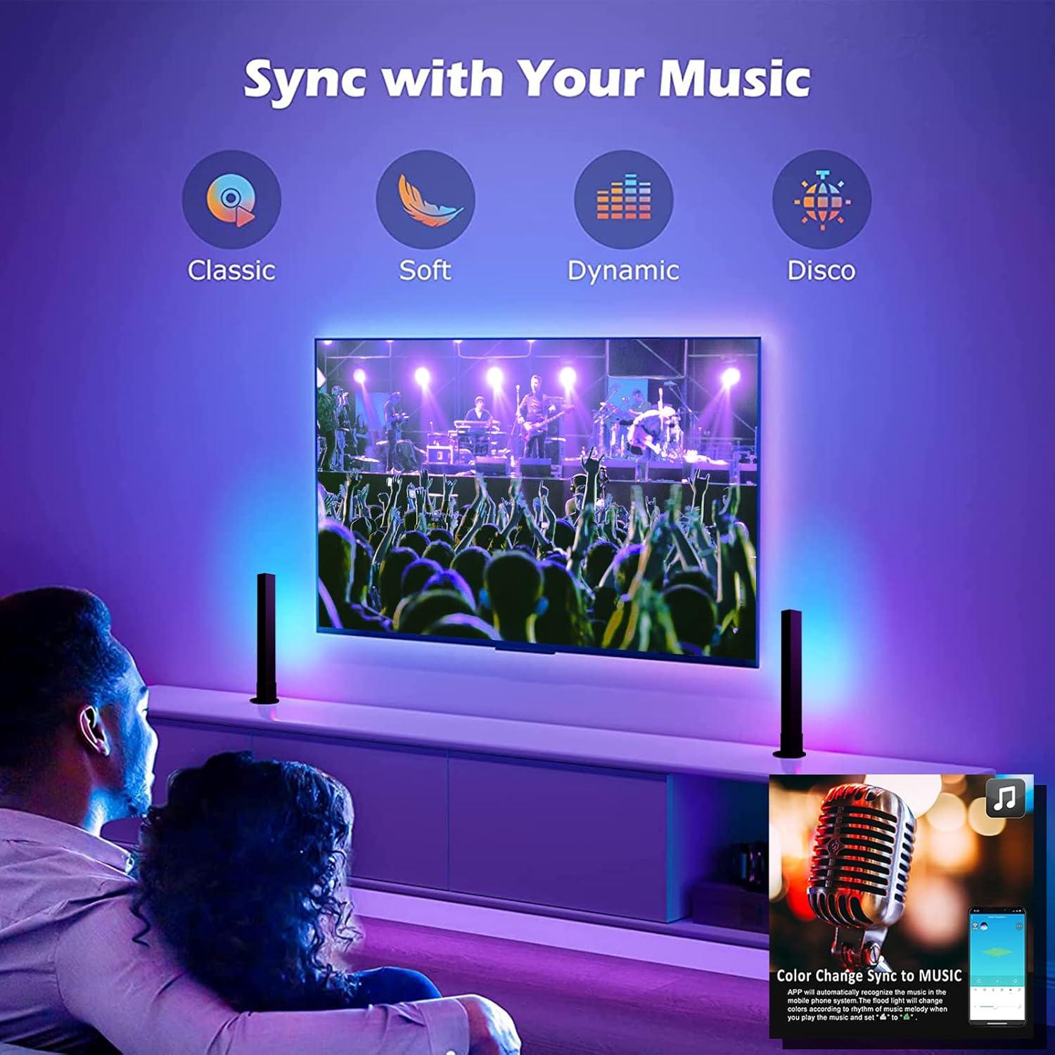 Barras de Luz LED Inteligentes DS ARGB 30 cm RGB para TV