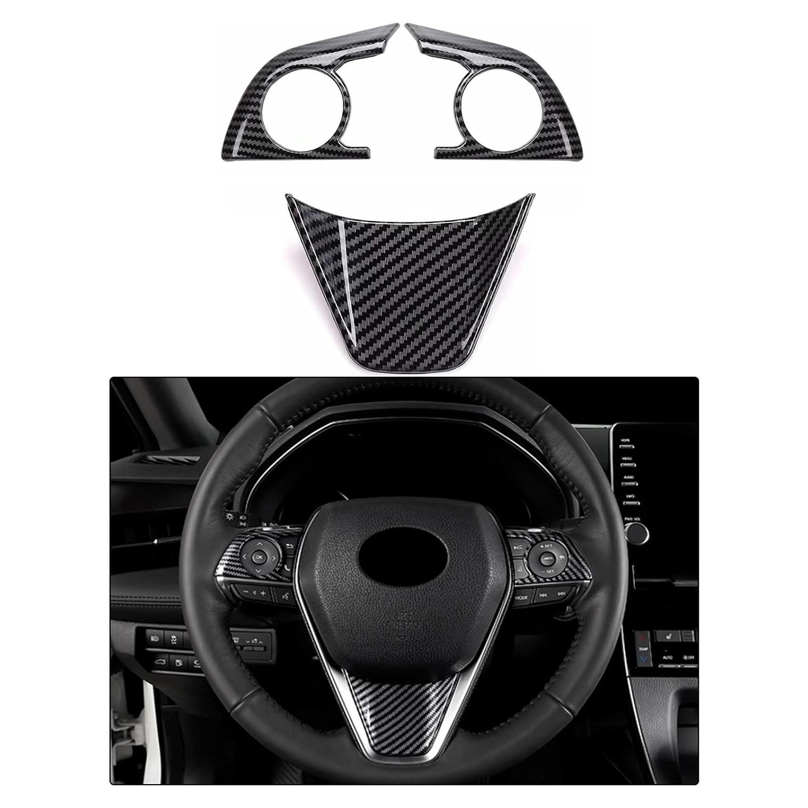 3 Piezas Cubierta Botón Volante ABS Toyota Camry/Avolon 2018-2024