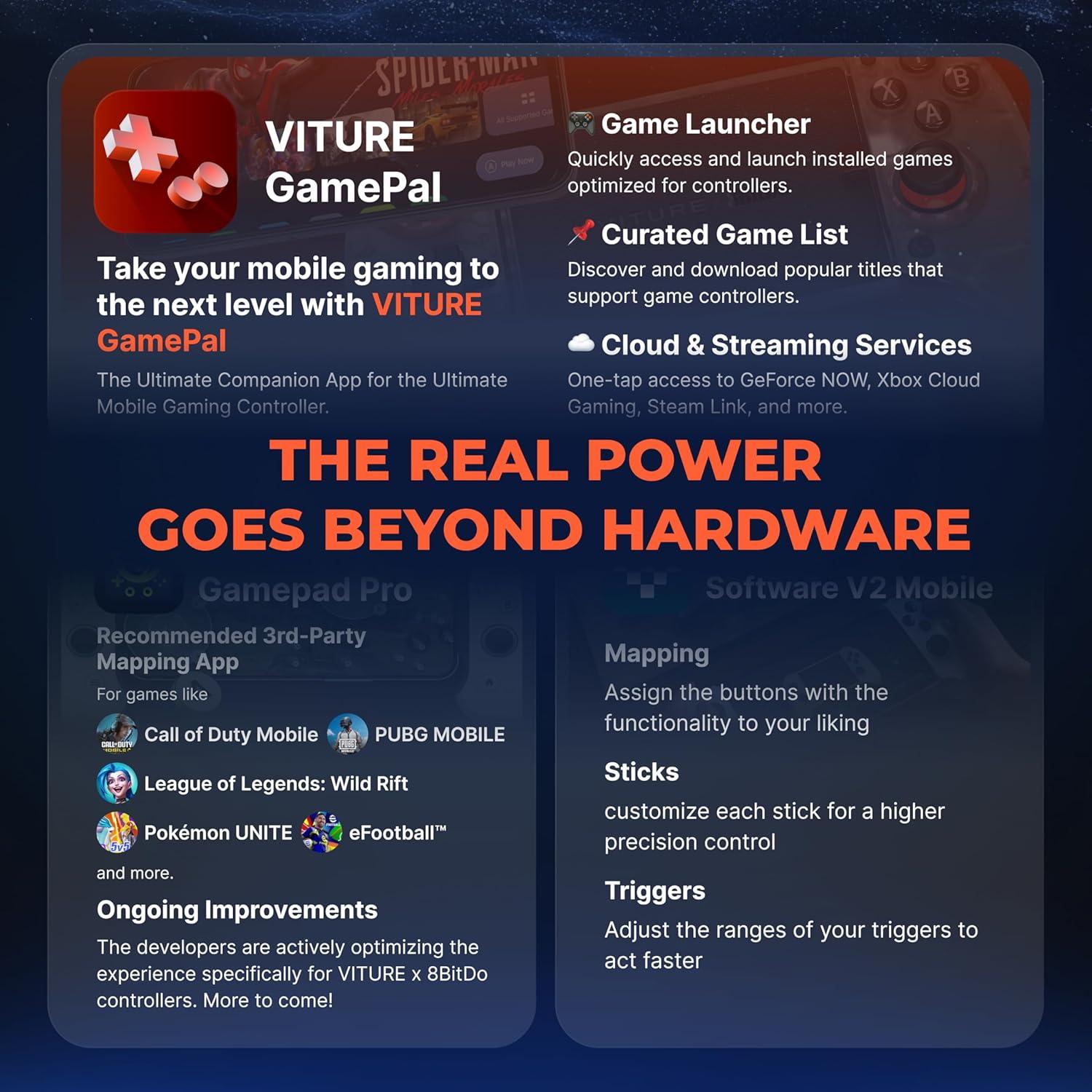 Controlador Móvil VITURE x 8BitDo Ultimate para Gafas XR