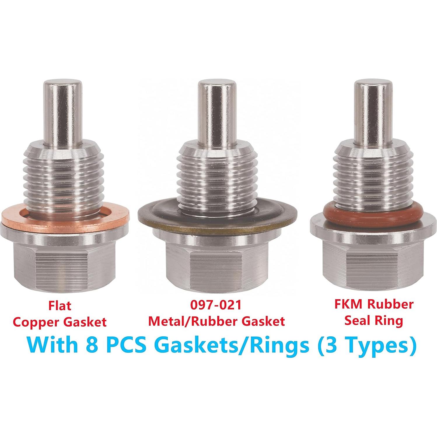 Tapón de Drenaje Magnético Dsnaduo 1/2"x20 Acero Inoxidable