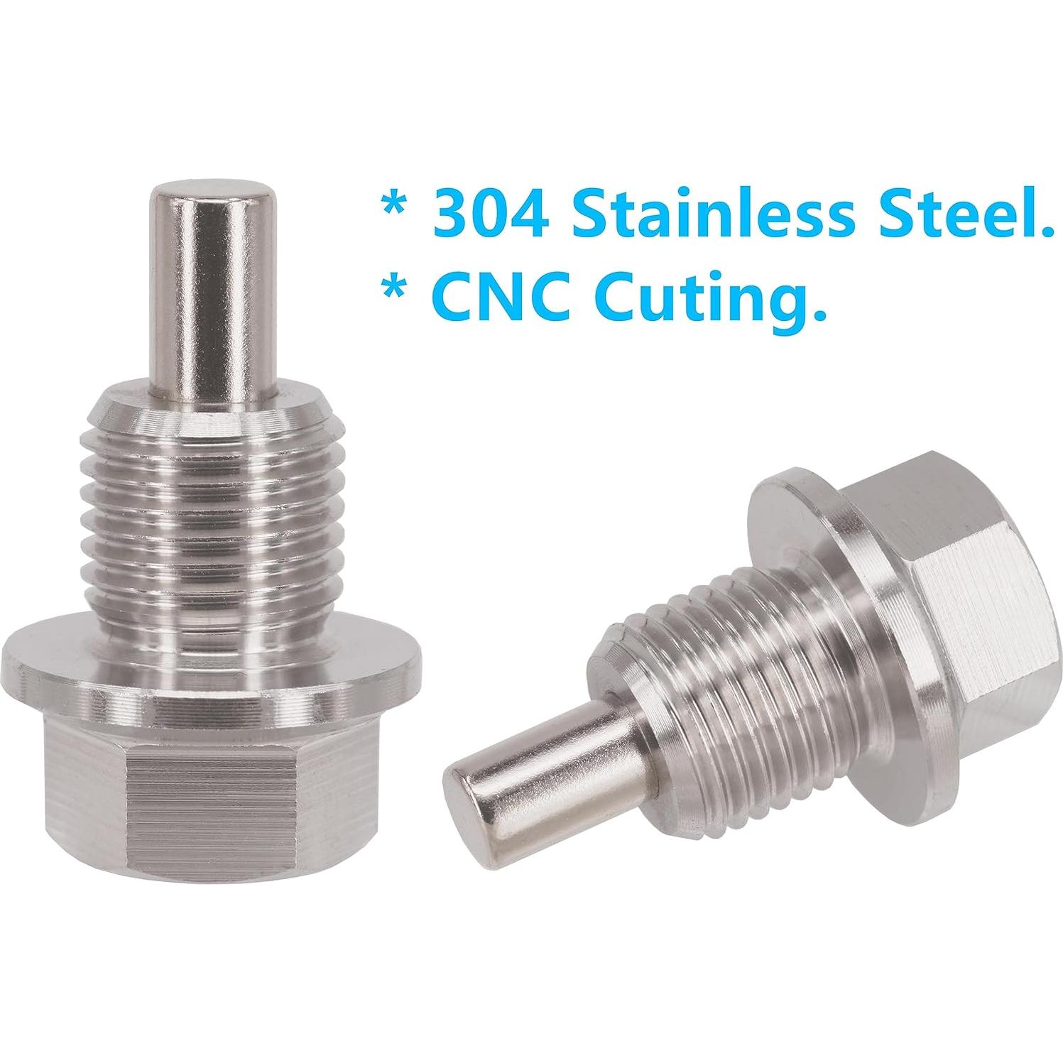 Tapón de Drenaje Magnético Dsnaduo 1/2"x20 Acero Inoxidable