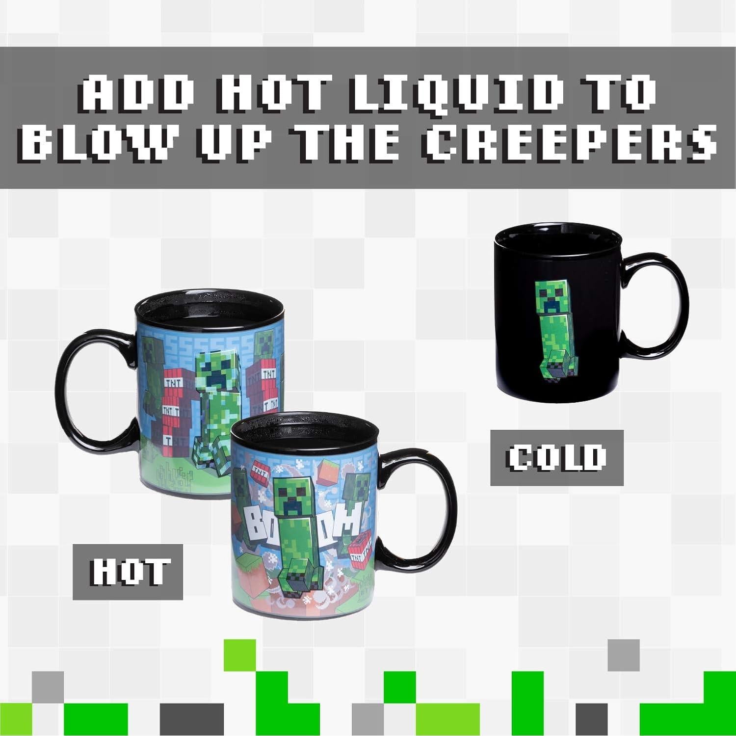 Taza de Cambio de Calor Paladone Minecraft Creeper 295 ml