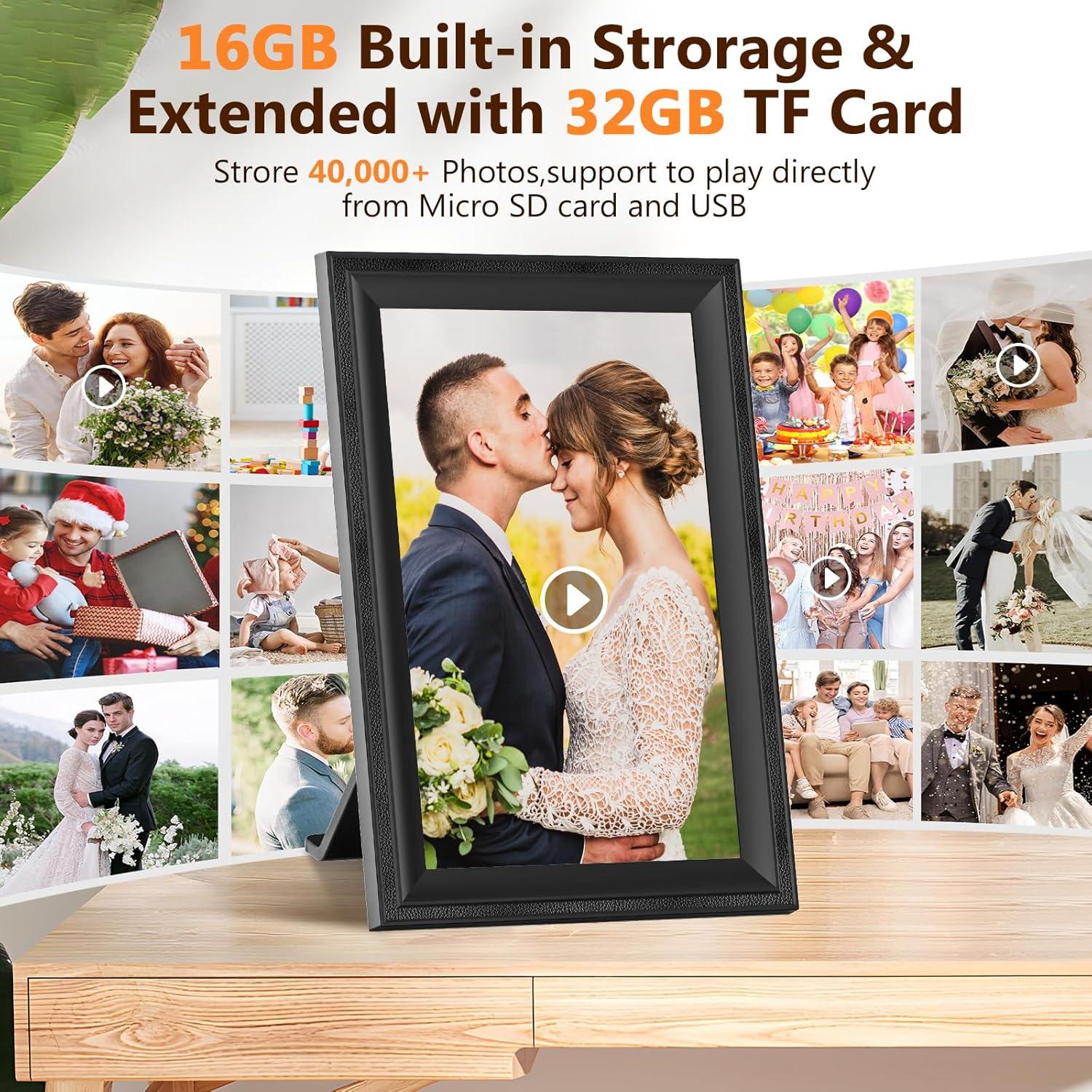 Marco de Fotos Digital JIUGEDPF 10.1" WiFi 16GB Pantalla IPS