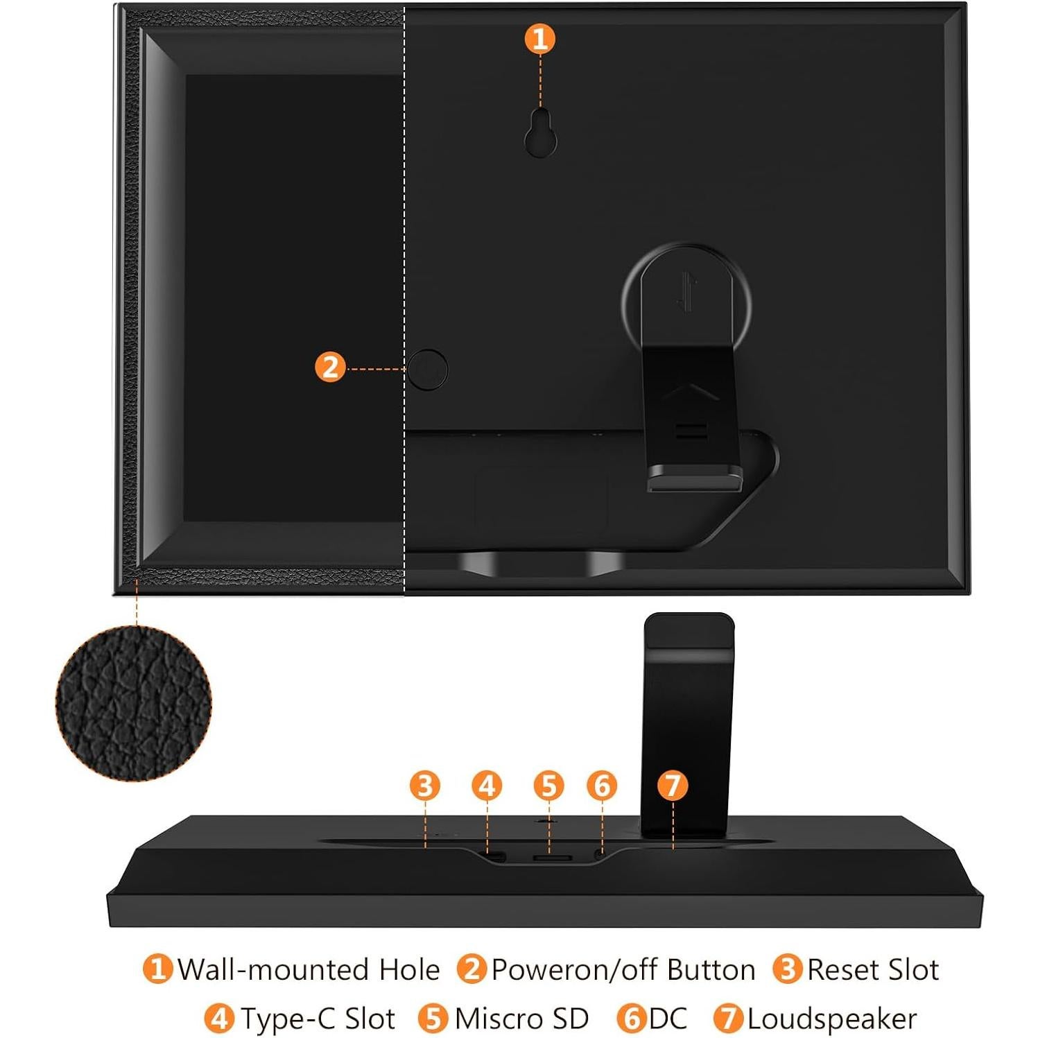 Marco de Fotos Digital JIUGEDPF 10.1" WiFi 16GB Pantalla IPS