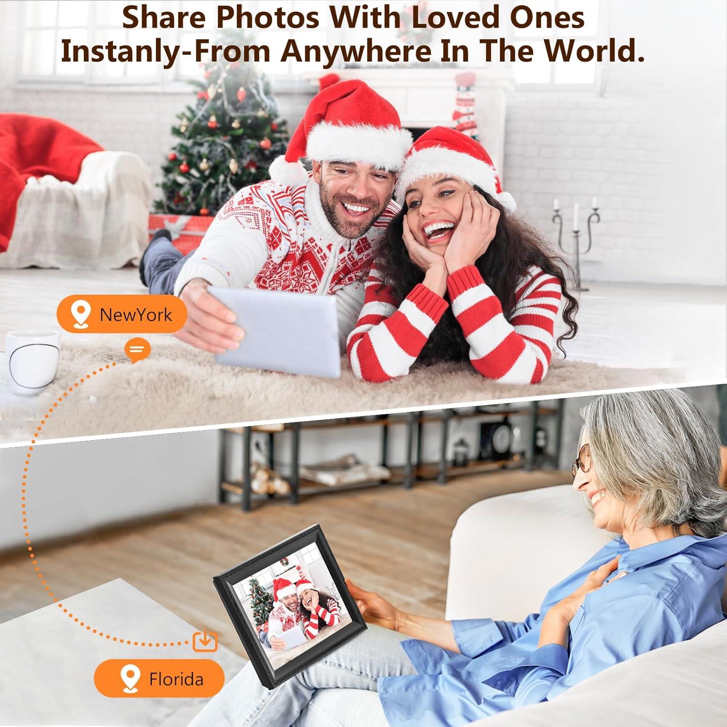 Marco de Fotos Digital JIUGEDPF 10.1" WiFi 16GB Pantalla IPS