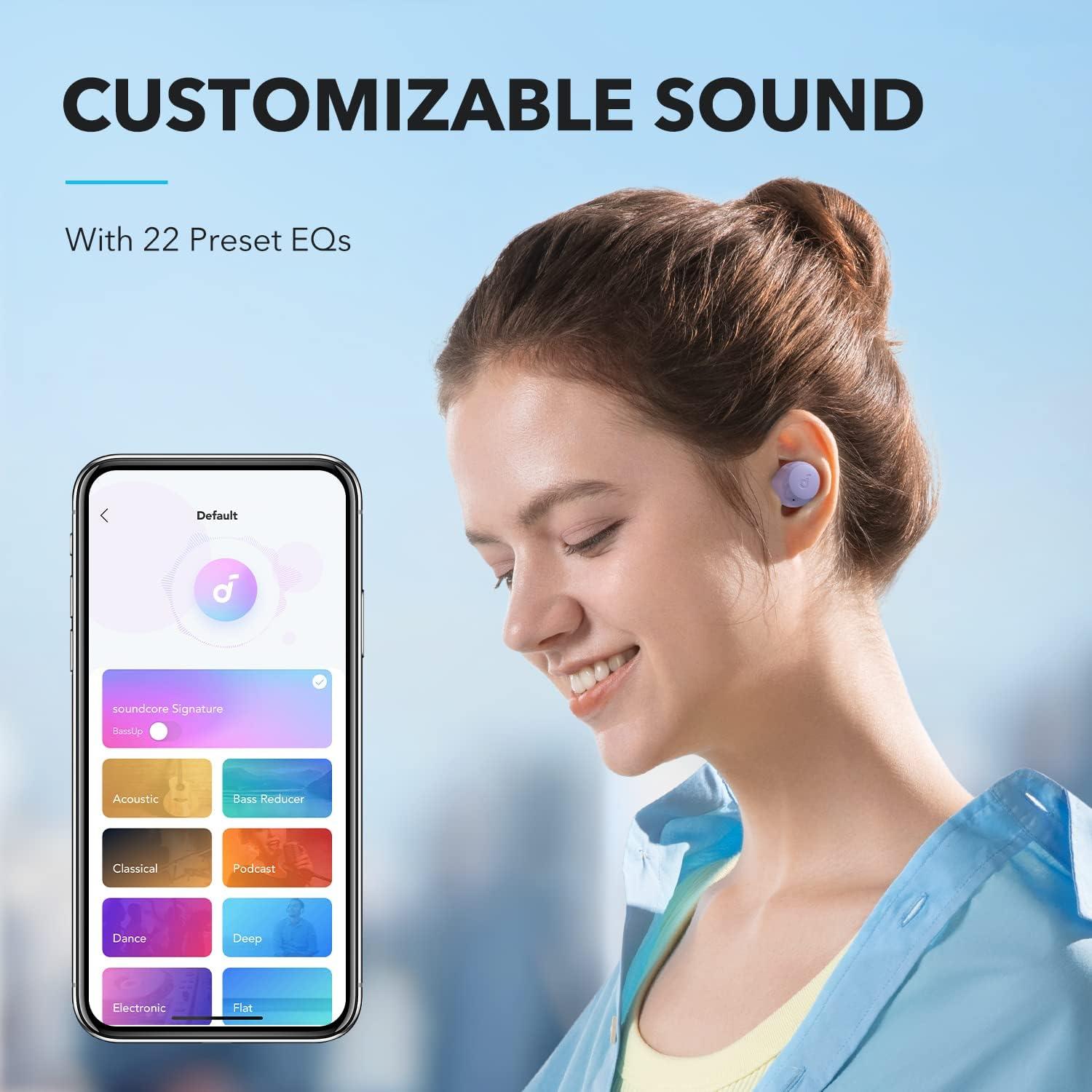 Auriculares Inalámbricos Soundcore A20i Bluetooth 5.3 Púrpura
