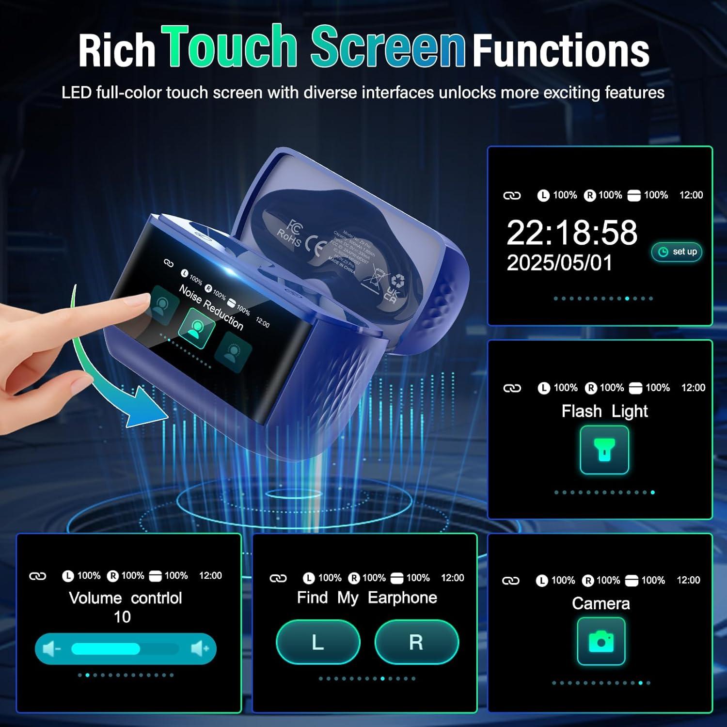 Auriculares Inalámbricos ZYHKON Z9Pro Bluetooth 5.4 IPX7 48H