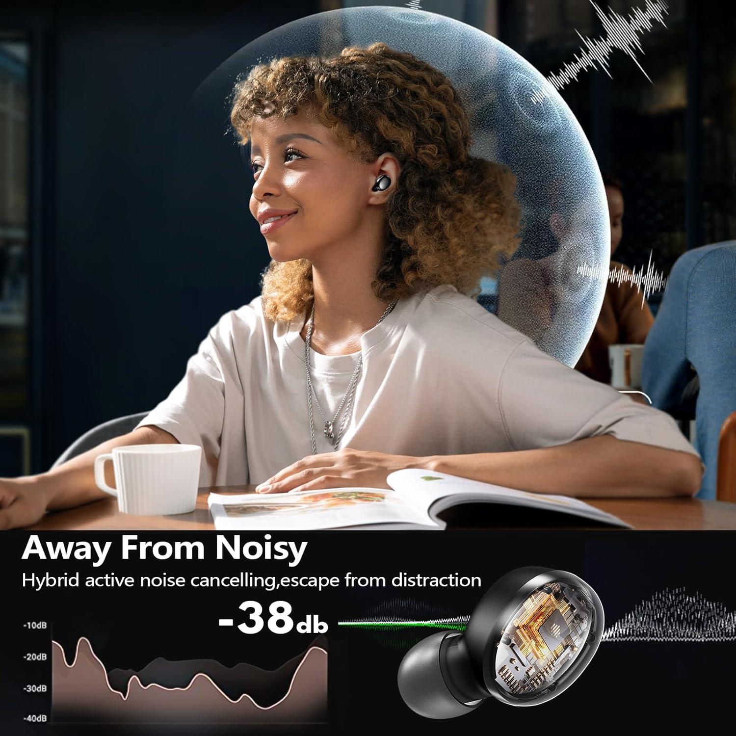 Auriculares Inalámbricos Bluetooth 5.3 S8 Hi-Fi con Micrófono