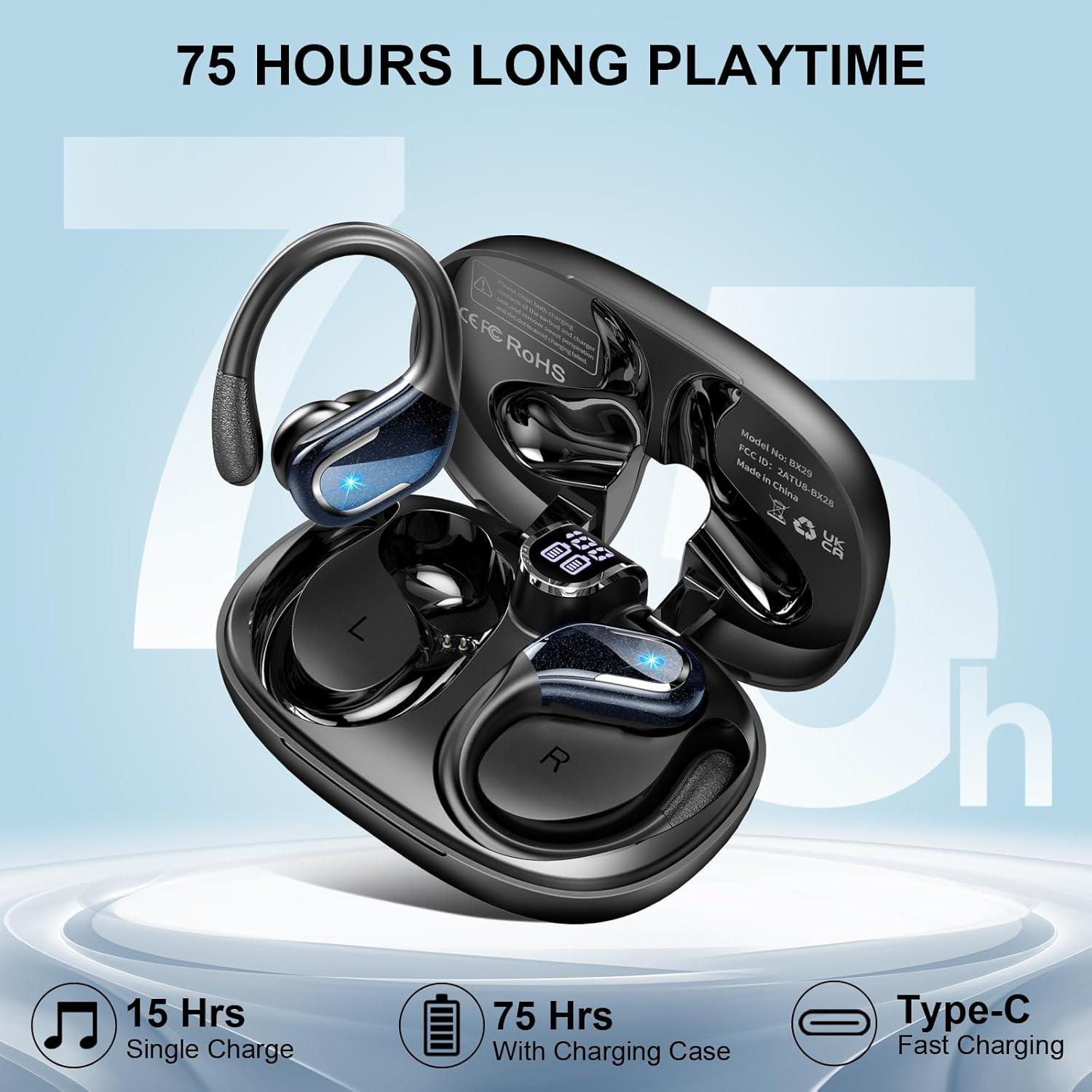 Auriculares Inalámbricos Ltinist X29, 75h Bluetooth 5.4, IPX7