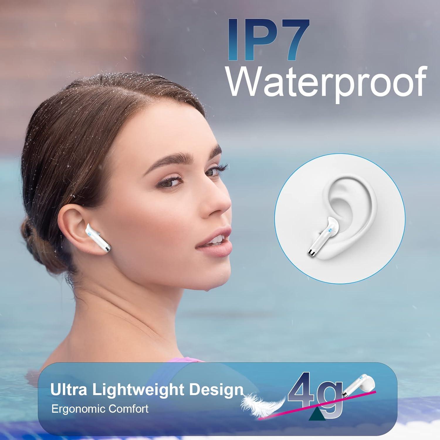 Auriculares Inalámbricos Bluetooth 5.3 Wasart J55 IP7 40H