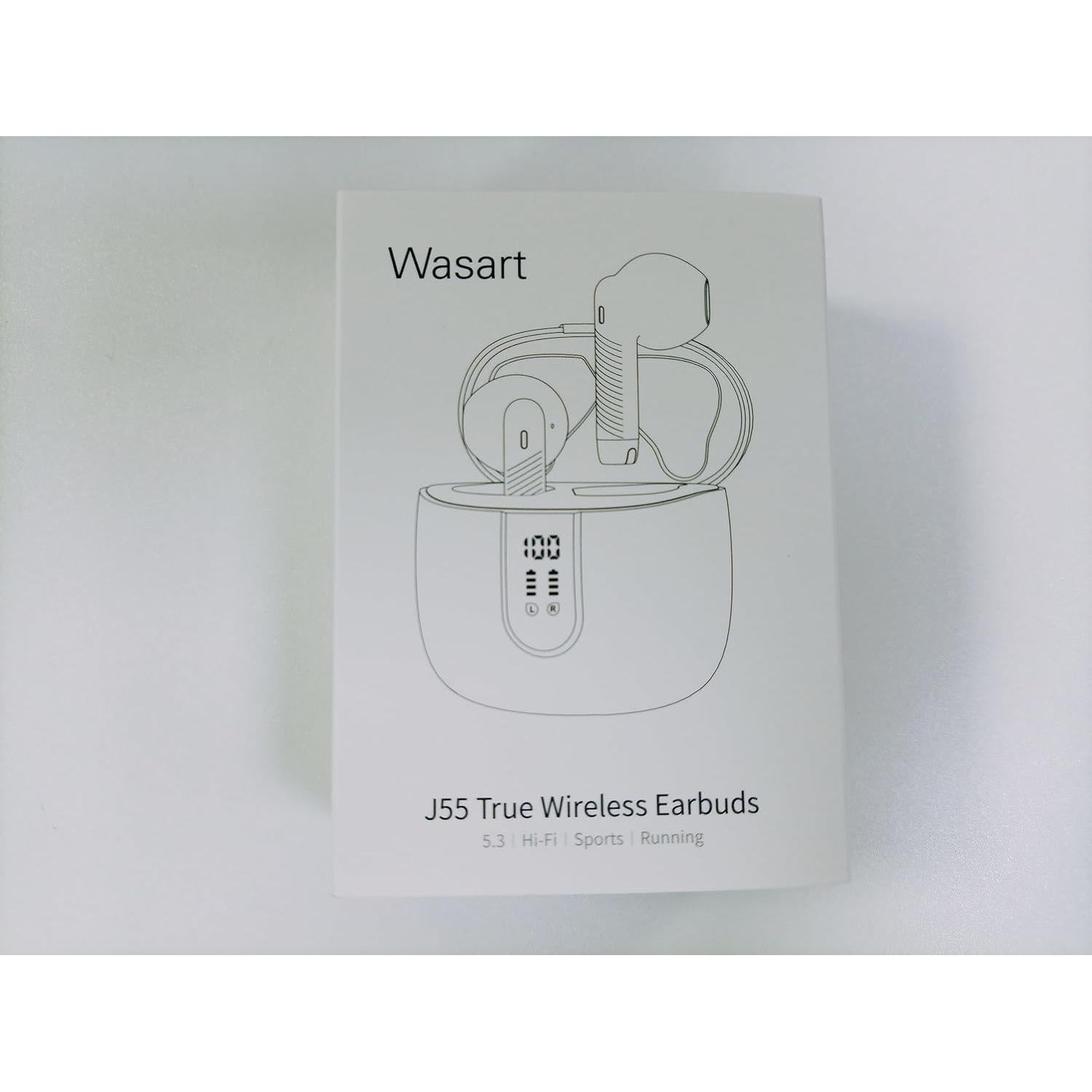 Auriculares Inalámbricos Bluetooth 5.3 Wasart J55 IP7 40H