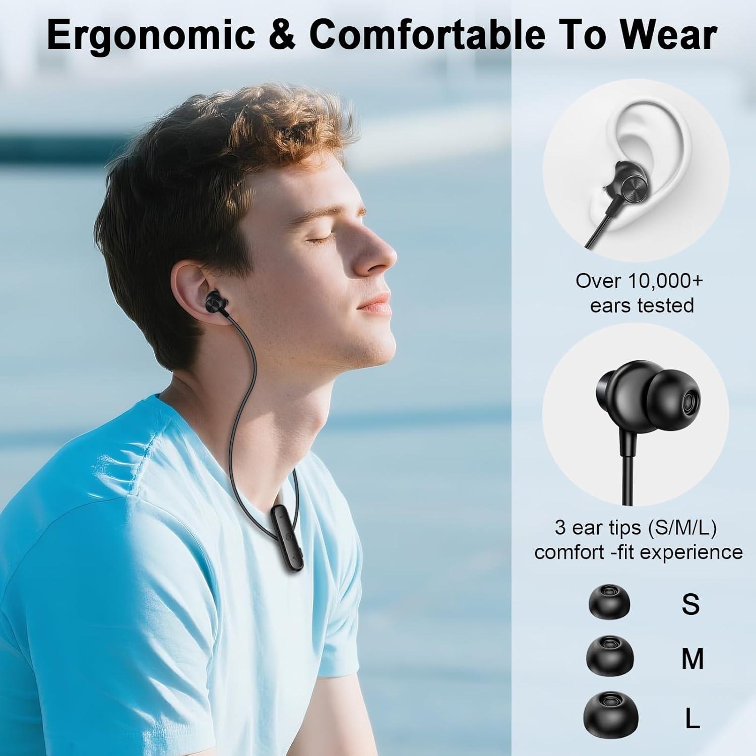 Auriculares Inalámbricos Aggoo N2 con ANC, Bluetooth 5.4, IPX7