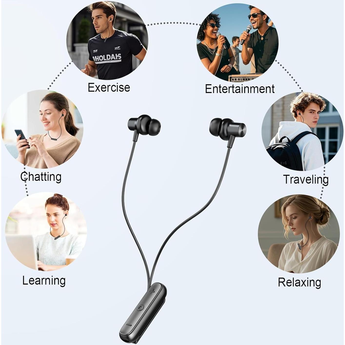 Auriculares Inalámbricos Aggoo N2 con ANC, Bluetooth 5.4, IPX7