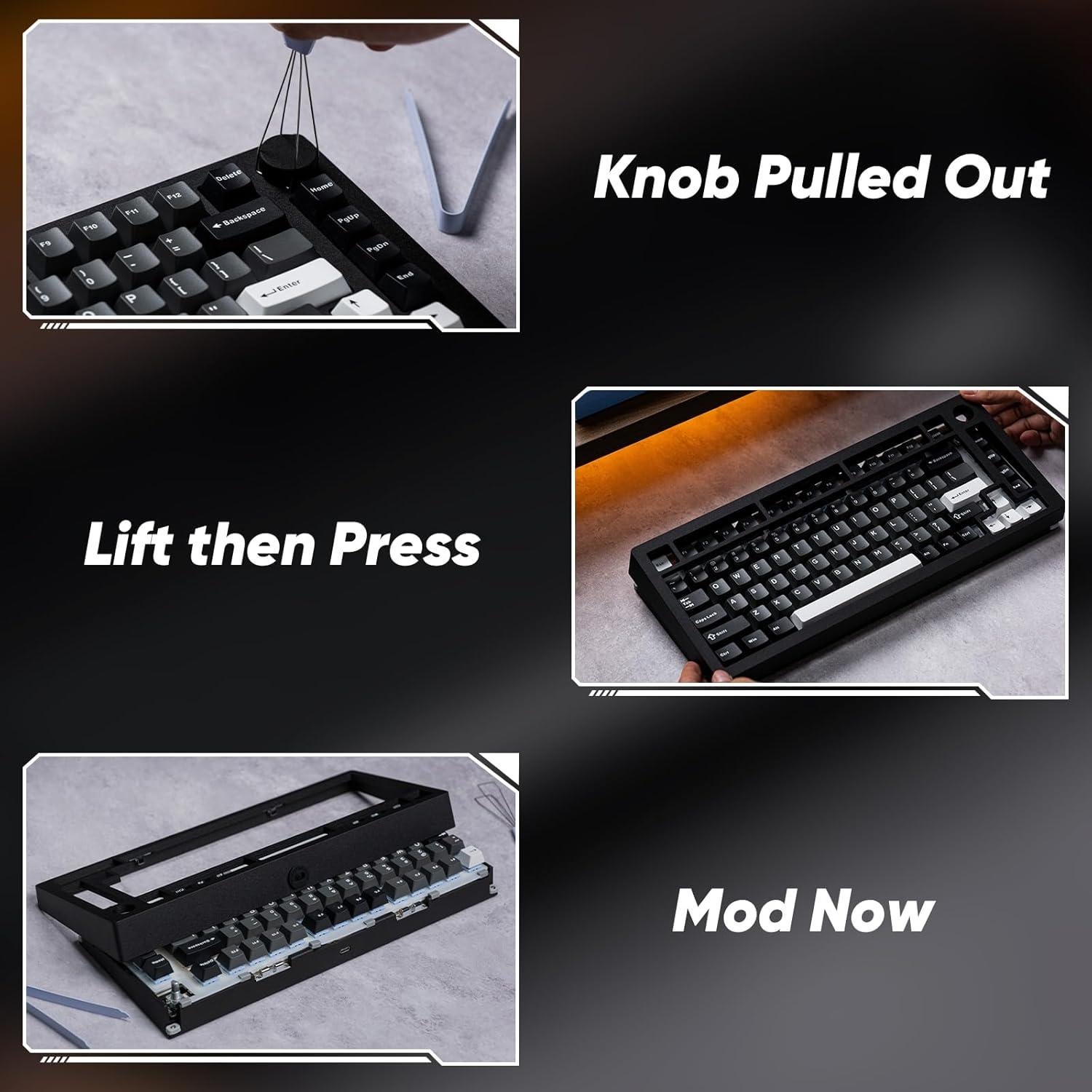 Teclado Mecánico MonsGeek M1 V5 75% Aluminio RGB 8000mAh