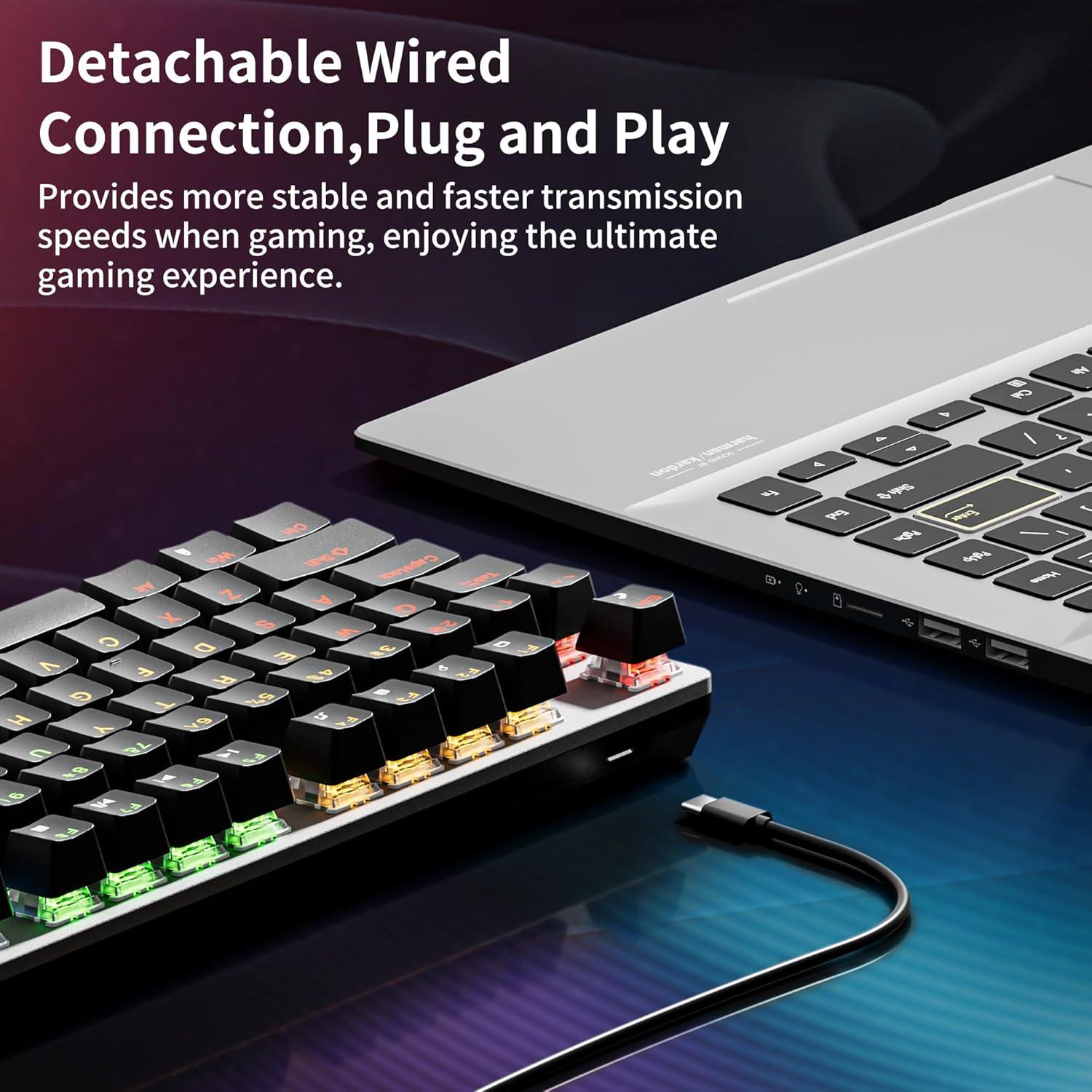 Teclado Mecánico Newmen GM325 Pro 104 Teclas RGB USB