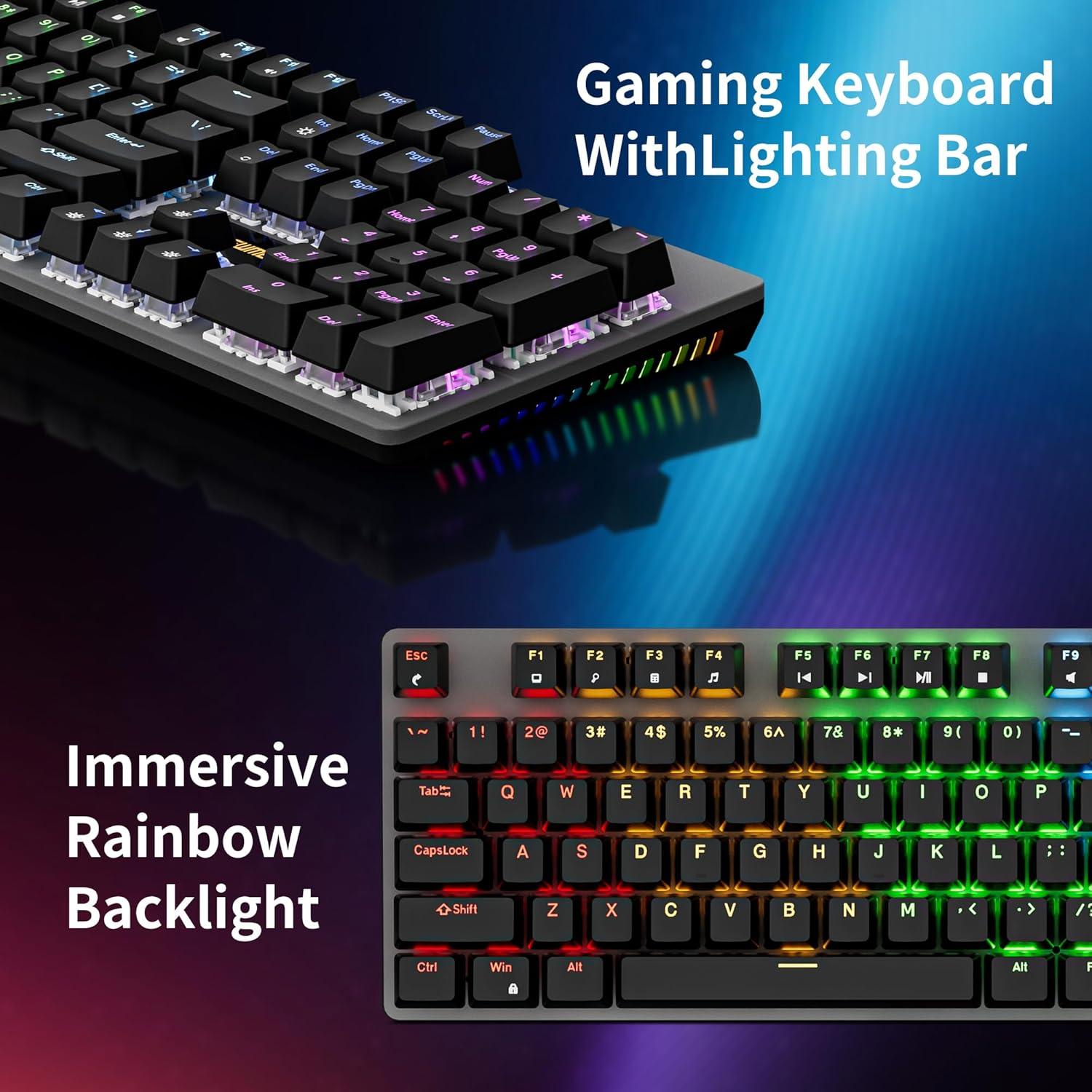 Teclado Mecánico Newmen GM325 Pro 104 Teclas RGB USB