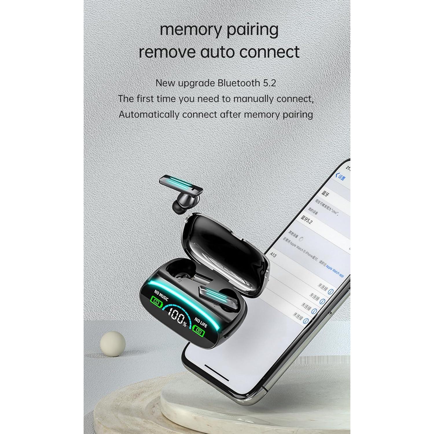 Auriculares Inalámbricos Bluetooth 5.3 JiaSifu IP7 120h